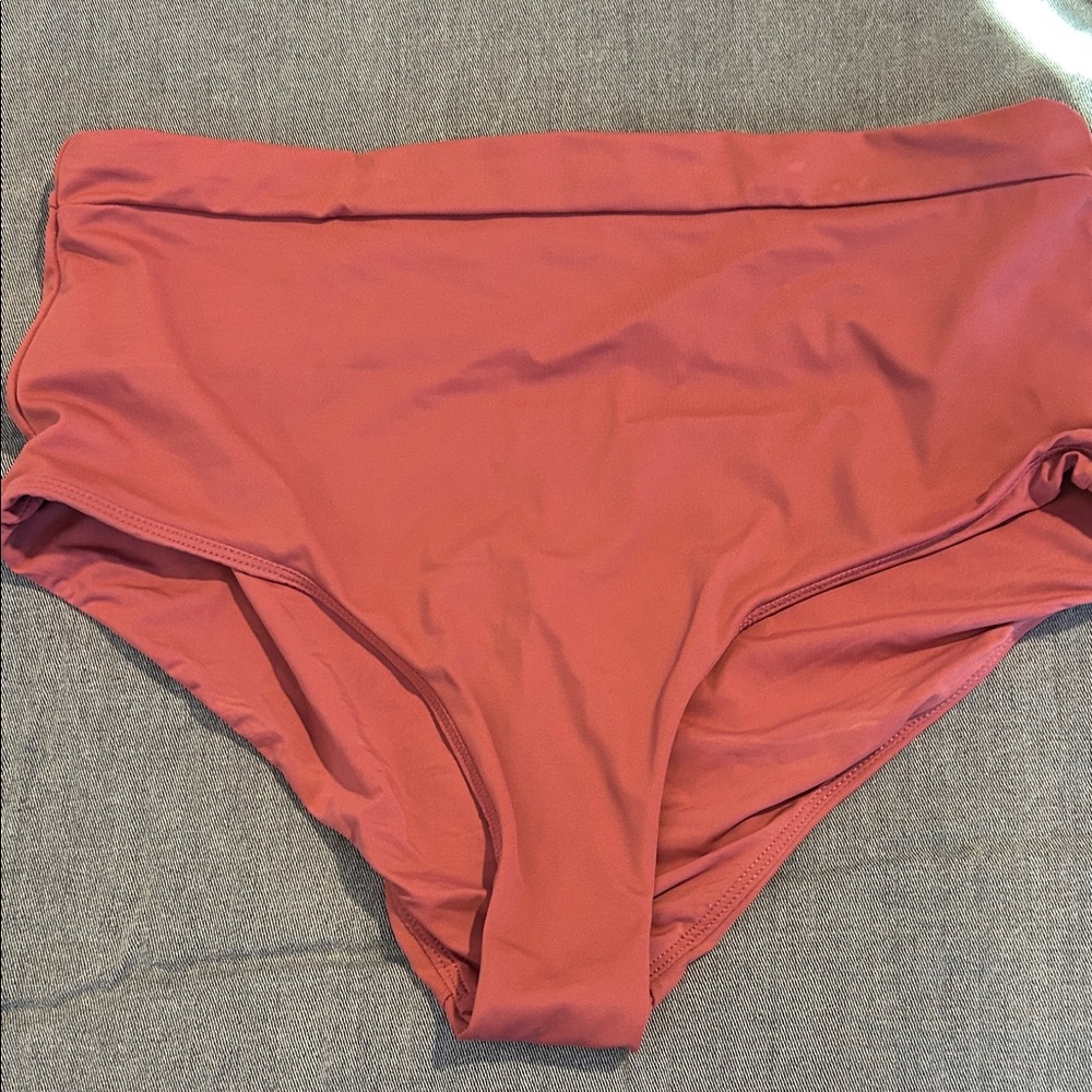 Women's High-Waist Bikini Bottoms Andie Swim- Rose pink